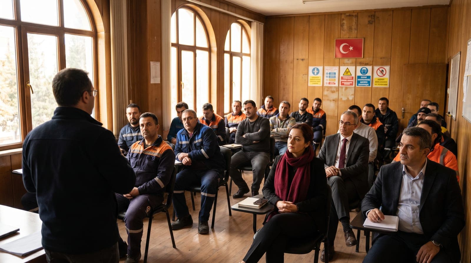 İşyeri hekimliği vize yenileme eğitimine katılan doktorlar