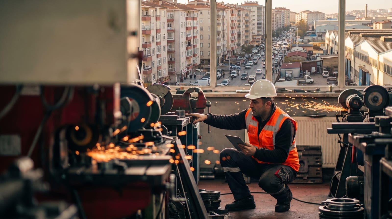 Sultanbeyli iş güvenliği kursu — yoğun konut dokusu ve oto-mobilya sanayi siteleri çevresinde baretli iş güvenliği uzmanı